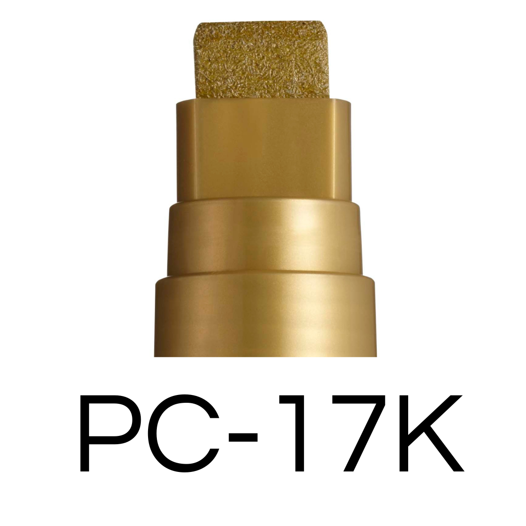 Uni Posca PC-17K Extra Broad Tip Marker - Yellow