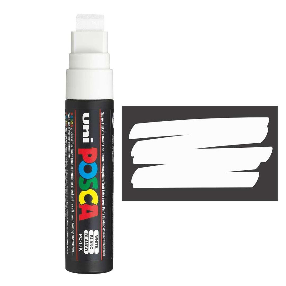 POSCA, PC17K Paint Marker, White, Colourverse, AUS