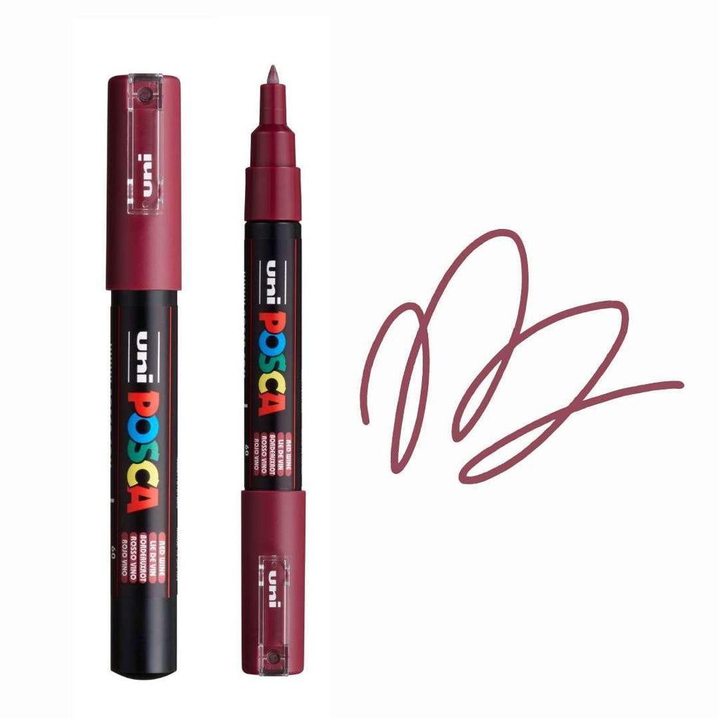 POSCA PC1M Paint Pen - RED WINE - Colourverse