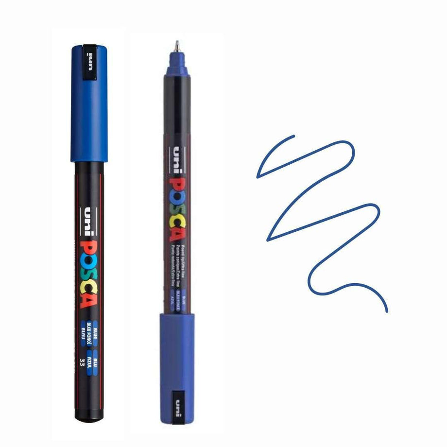 Posca PC-1MR Ultra-Fine Blue Paint Marker