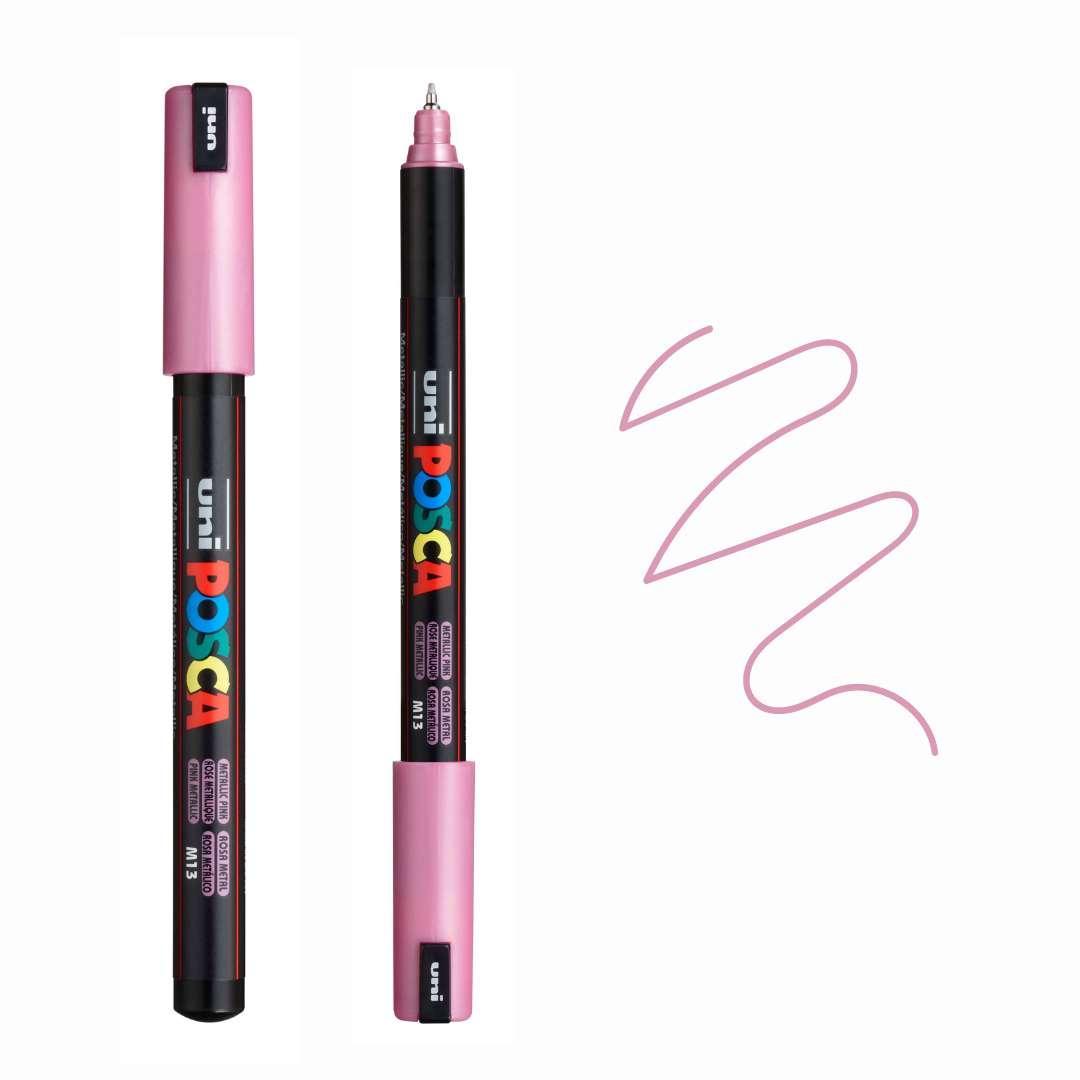 POSCA, PC1MR Marker Pens, Metallic Pink, Colourverse, AUS
