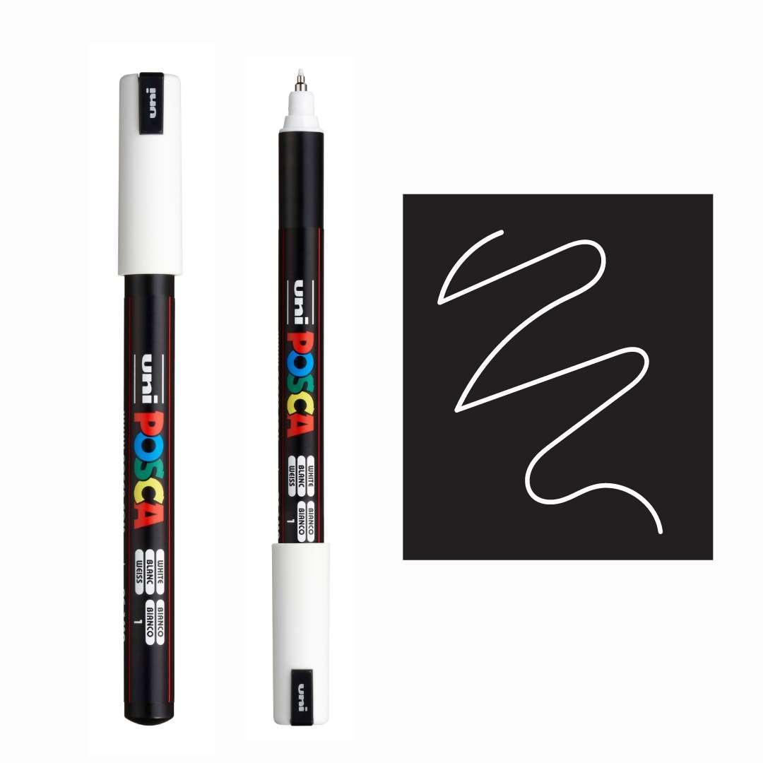 Uni Do! Posca Paint Marker PC-1MD - White - Extra Fine Point