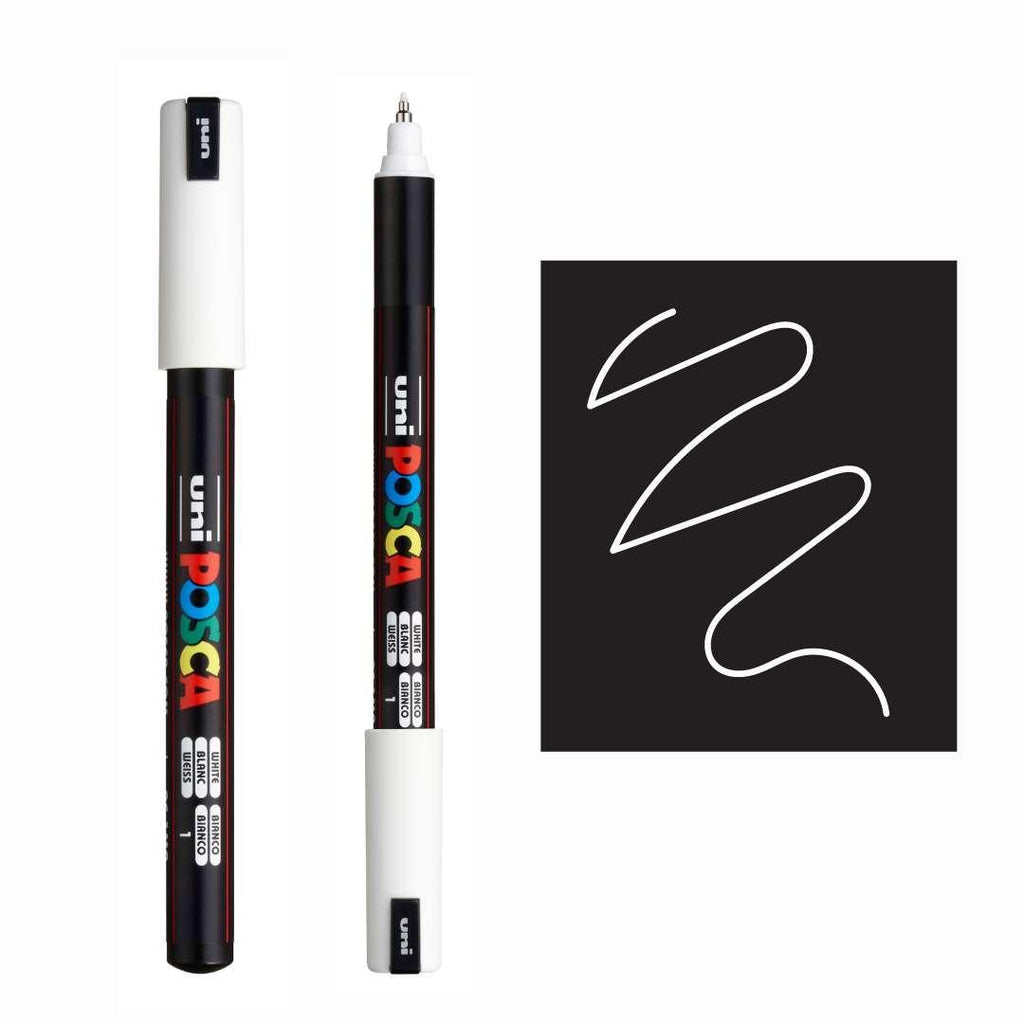 POSCA PC1MR Paint Pen - WHITE - Colourverse