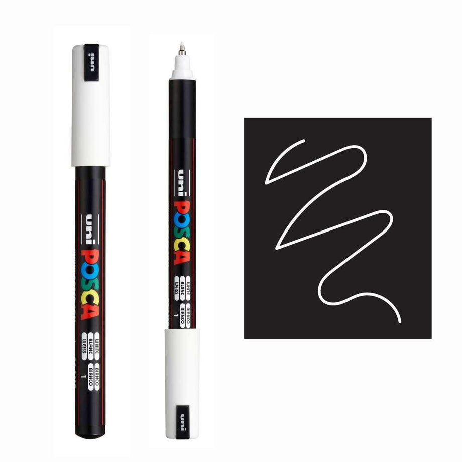 POSCA, PC1MR Paint Pen, White, AUSTRALIA