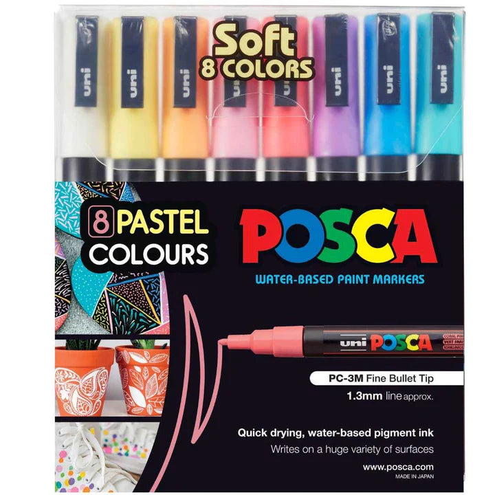 Pack of 24 x POSCA Colours with Small Case - Bundle - Colourverse