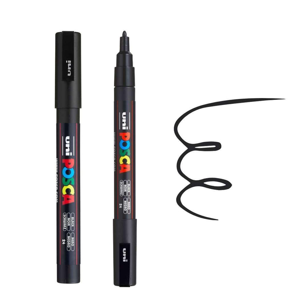 POSCA PC3M Paint Pen - BLACK - Colourverse