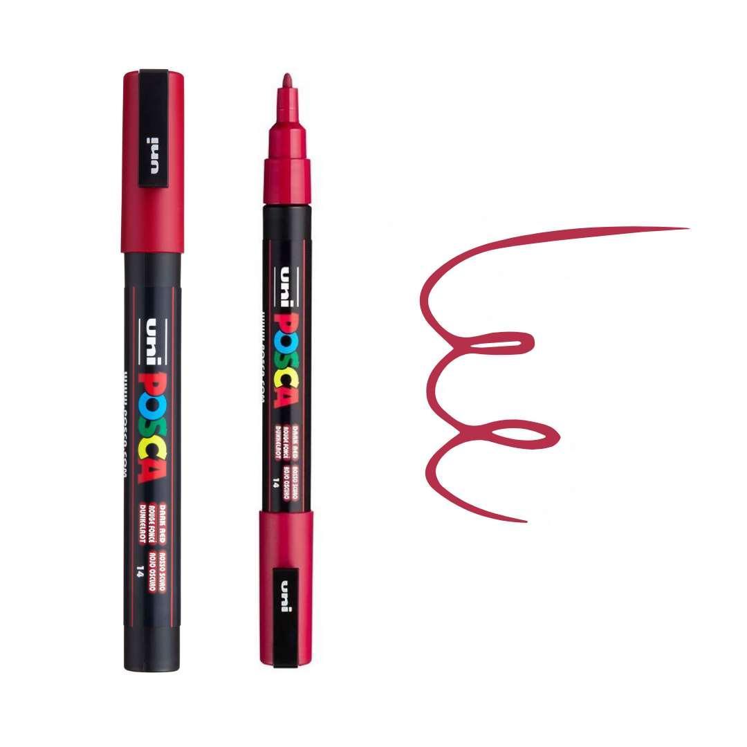 POSCA PC3M Paint Pen - DARK RED