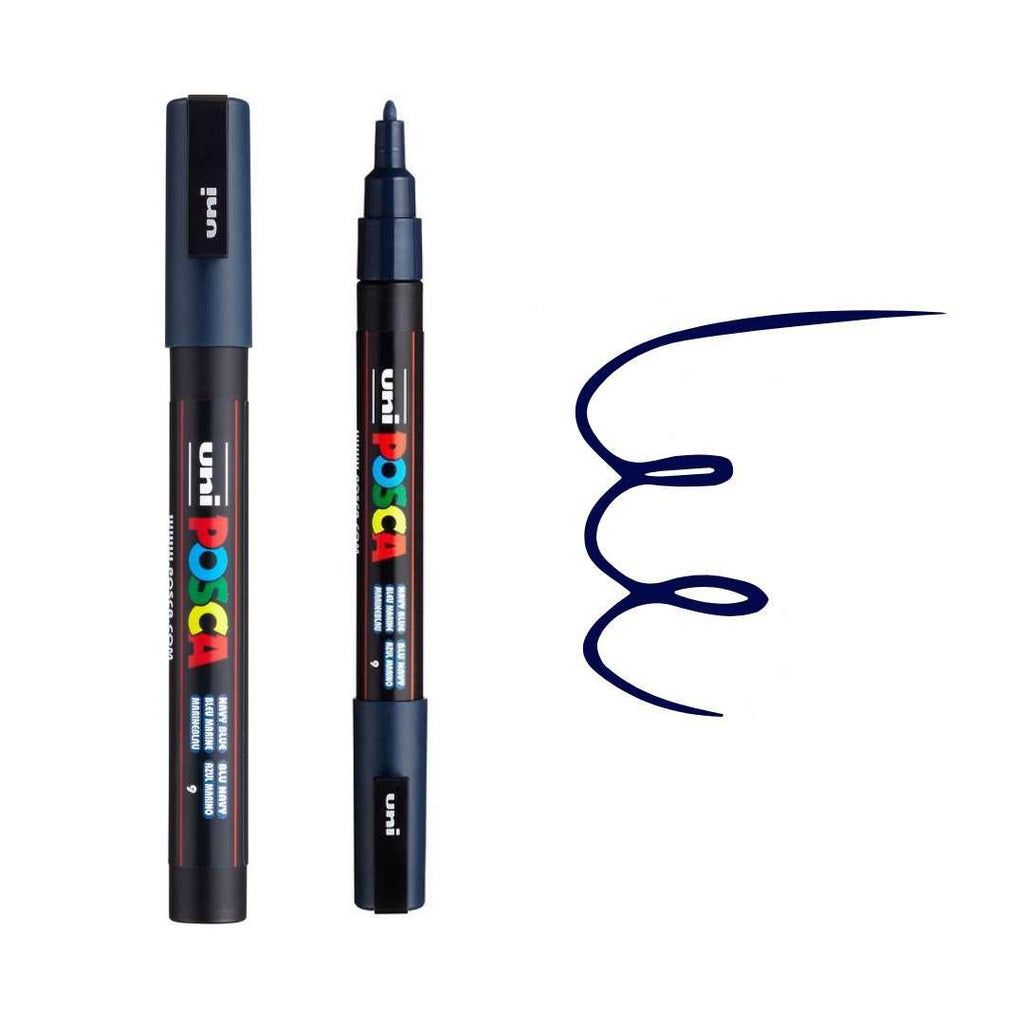 POSCA PC3M Paint Pen - NAVY BLUE - Colourverse