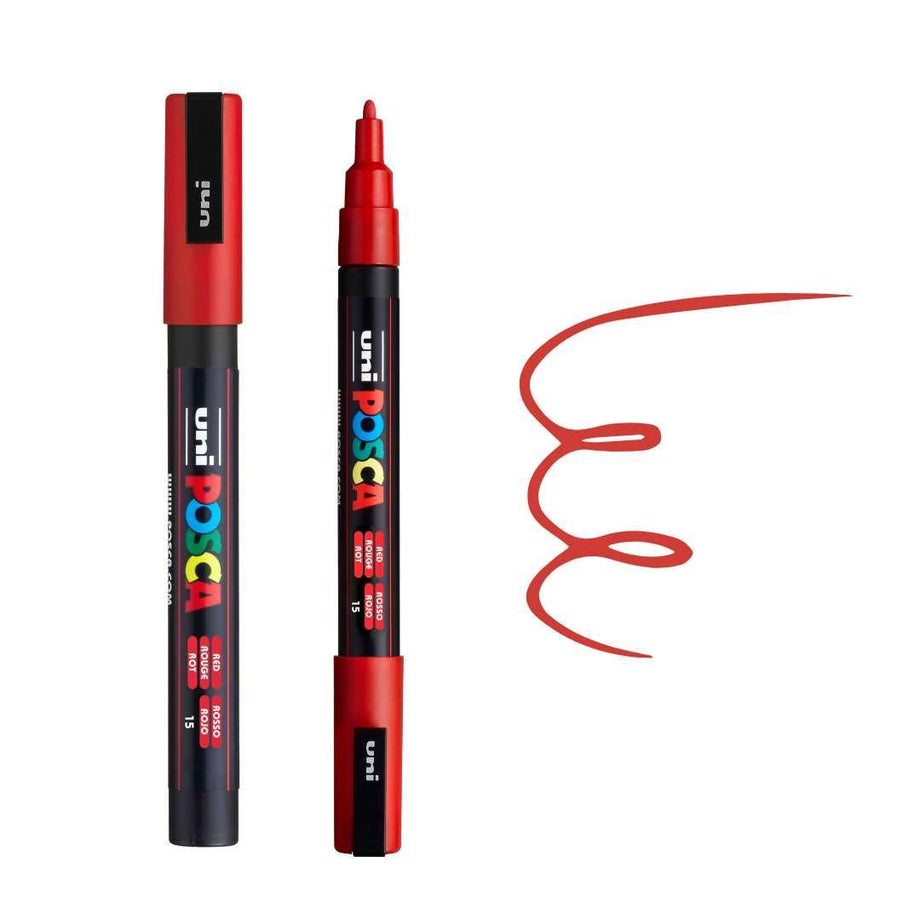 POSCA, PC3M Paint Pen, RED, Colourverse, Australia