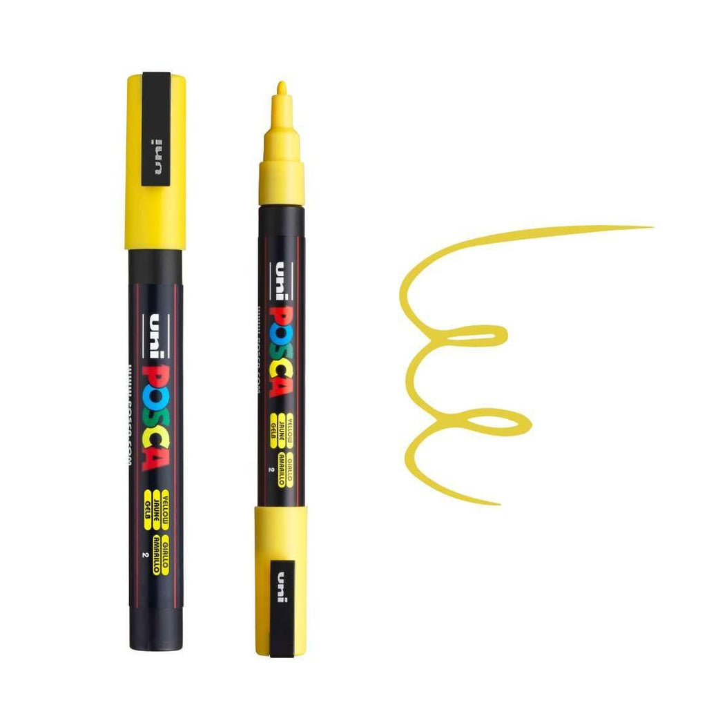 POSCA PC3M Paint Pen - YELLOW - Colourverse