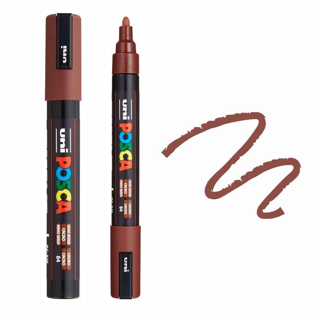 POSCA PC5M Paint Pen - CACAO BROWN - Colourverse
