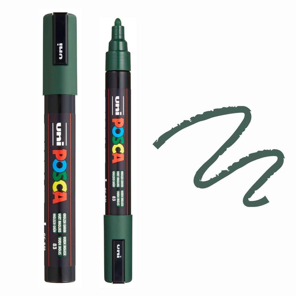 POSCA PC5M Paint Pen - ENGLISH GREEN - Colourverse