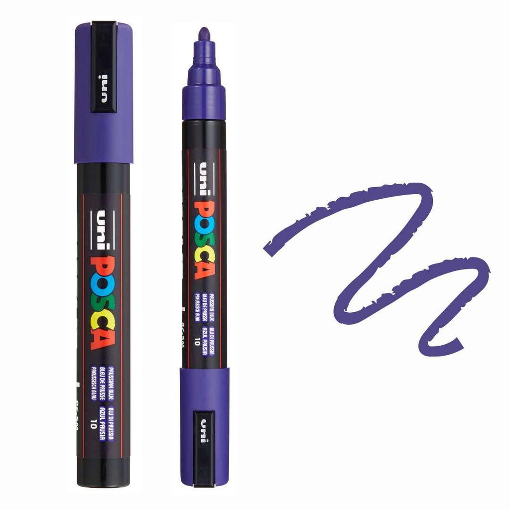 POSCA PC5M Paint Pen - PRUSSIAN BLUE - Colourverse