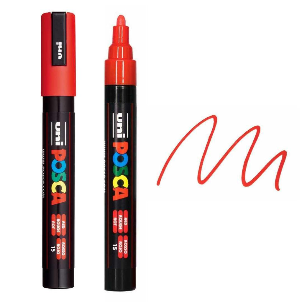 POSCA PC5M Paint Pen - RED - Colourverse