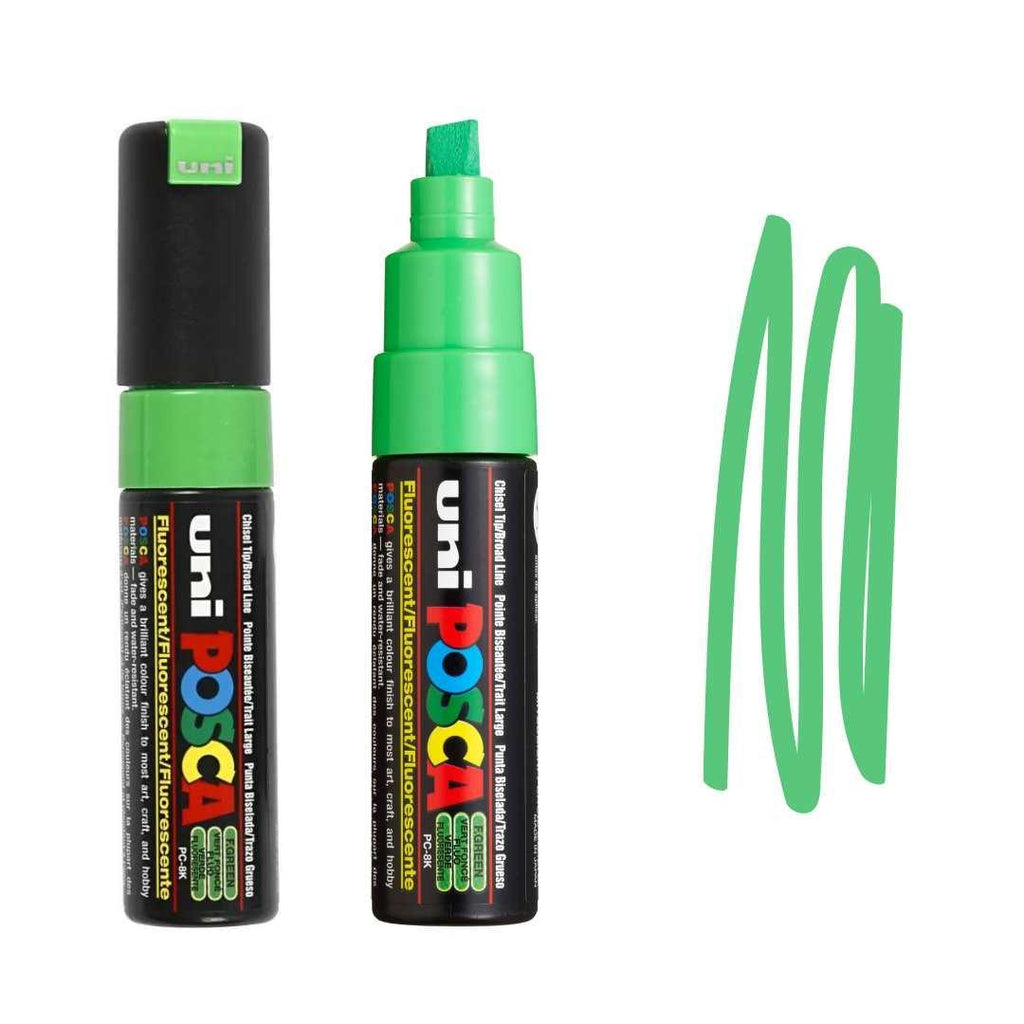 POSCA PC8K Paint Pen - FLUORESCENT GREEN - Colourverse