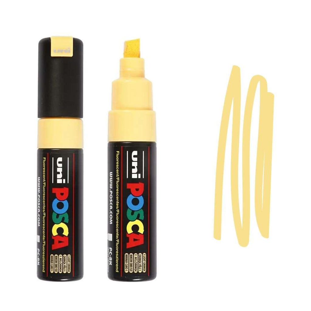 POSCA PC8K Paint Pen - FLUORESCENT LIGHT ORANGE - Colourverse