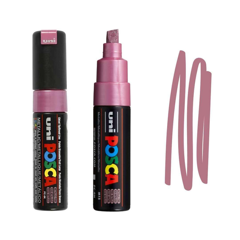POSCA PC8K Paint Pen - METALLIC PINK - Colourverse