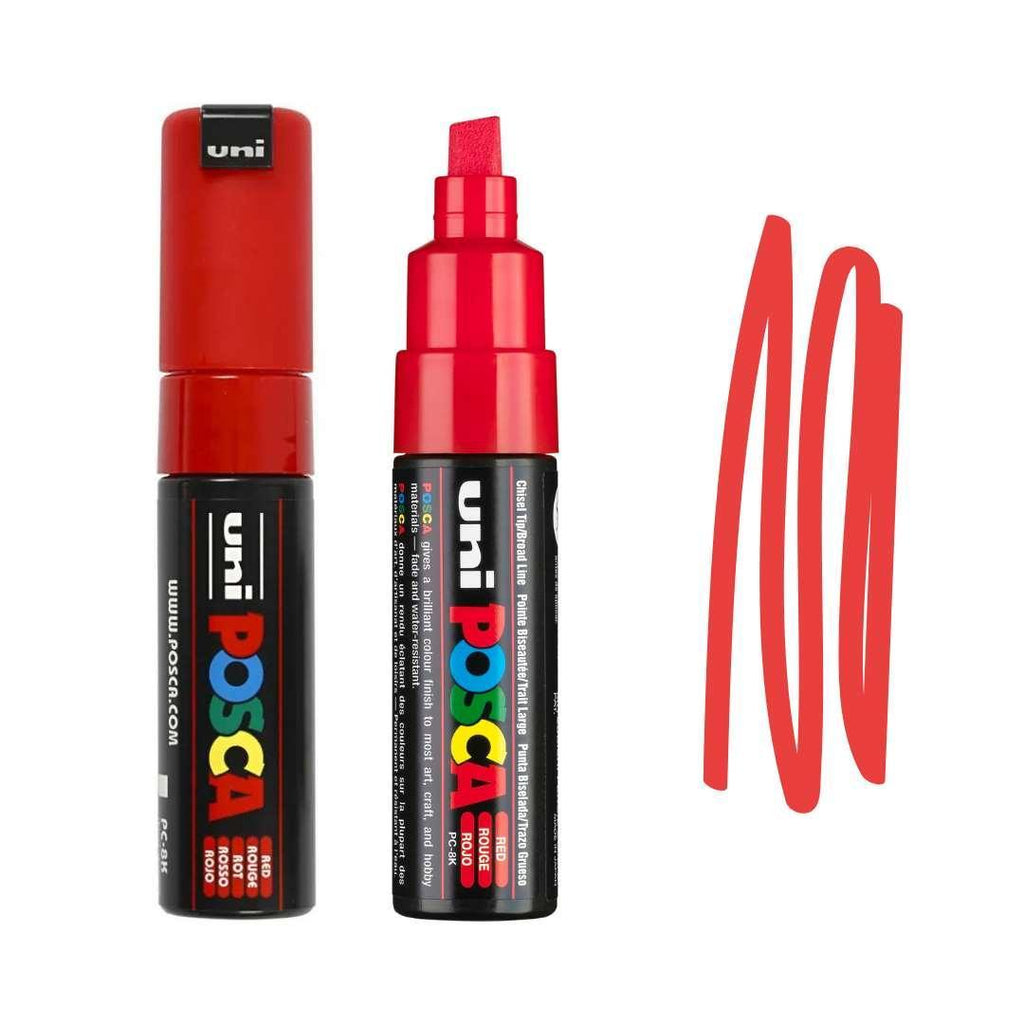 POSCA PC8K Paint Pen - RED - Colourverse
