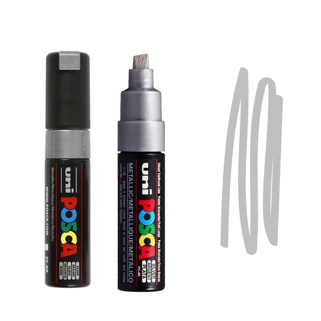 POSCA PC8K Paint Pen - SILVER - Colourverse